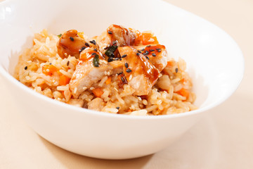 rice with chicken