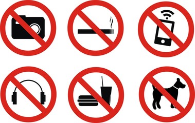 Zakazy znaki - obrazy, fototapety, plakaty