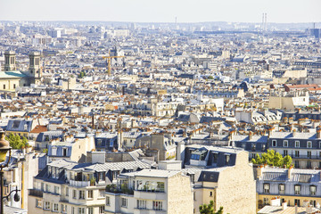 Naklejka premium Aerial view of Paris