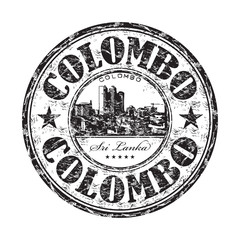 Colombo grunge rubber stamp