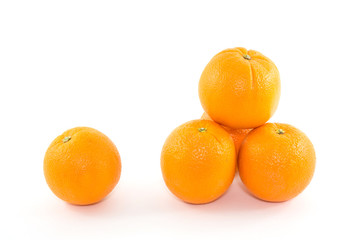 Mandarin Orange isolated on white background