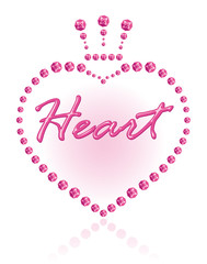 Symbol glamorous heart.