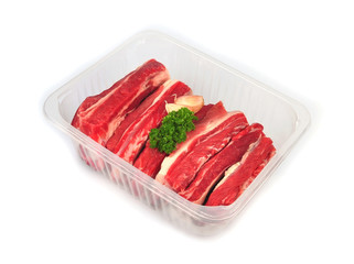 meat edges with spices