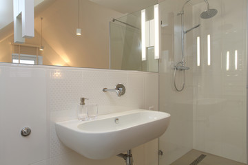 Sink in modern bathroom