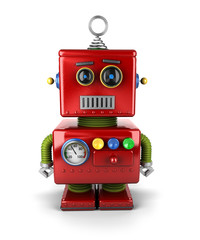 Fototapeta premium Little Robot with neutral face