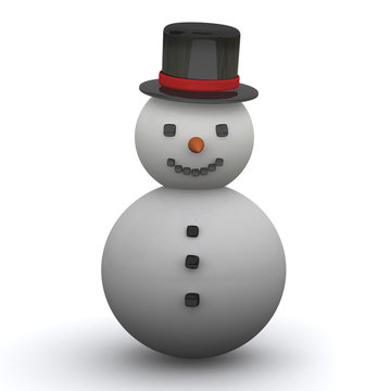 Snowman icon 3d image