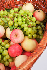 apples and grapes
