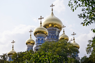 Fototapeta na wymiar Św Mikołaja w klasztorze Pokrovsky w Kijowie, Ukraina