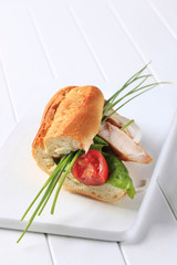 Chicken sub sandwich
