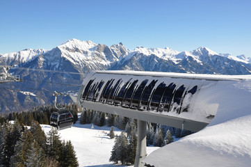 Pizol, famous Swiss skiing resort