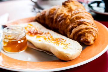 coffee and croissants
