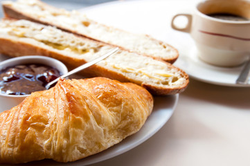 coffee and croissants