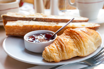 coffee and croissants