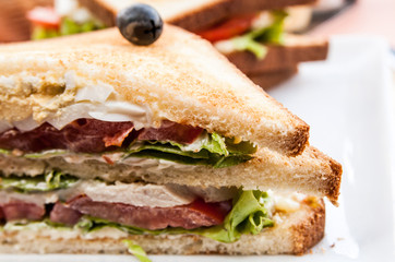Sandwich with chicken