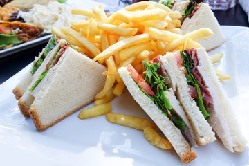 Sandwich with chicken