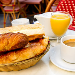 coffee and croissants