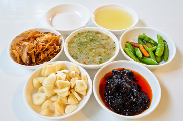 Thai food components..