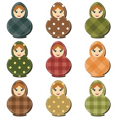 traditional russian dolls matryoshka scrapbook