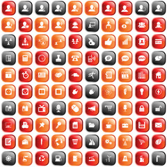 business and office icon set