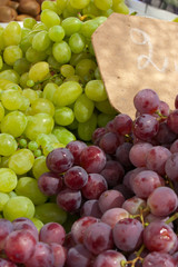 White and blue grapes