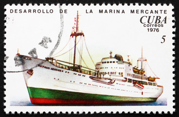 Postage stamp Cuba 1973 Passenger Ship