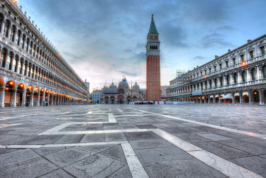 San Marco square at dawn