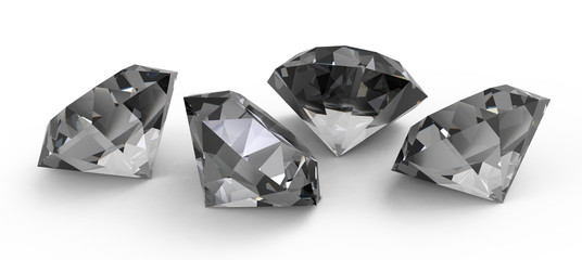 beautiful diamonds isolated