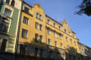 Fototapeta na wymiar Old home in Vyborg