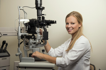 Female Eye Doctor
