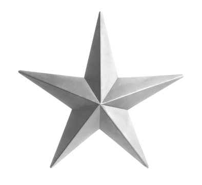 Grafic Metallic Silver Stars