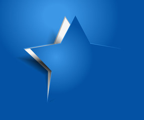 vector peel off star, eps 10