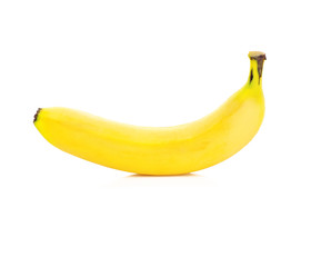 fresh ripe banana isolated on white background