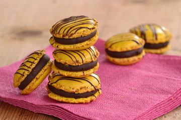 macarons citron-chocolat