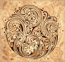 Vintage vector background with texture