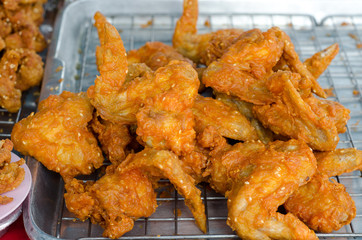 fried Chicken , thai street food.