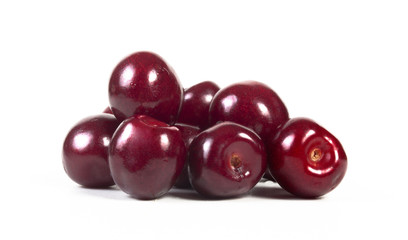 cherries isolated on a white background