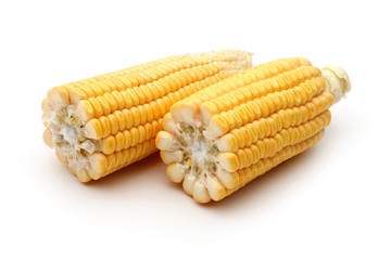 two half fresh corns