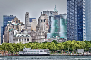 Départs des ferries à Battery Park - New-York