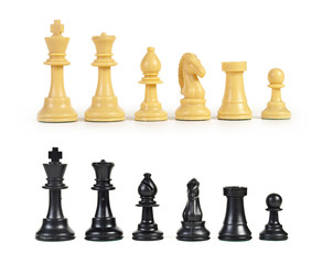 Chess figure isolated on the white background
