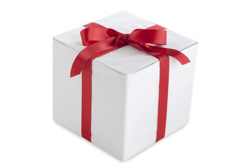 white gift vector