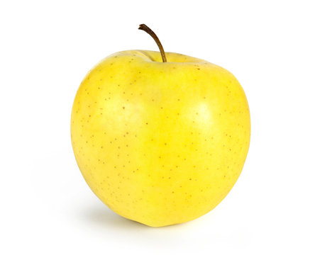 yellow apple Isolated on white background