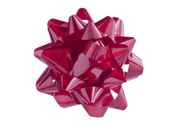 red shinny bow