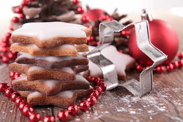 christmas biscuit and decoration