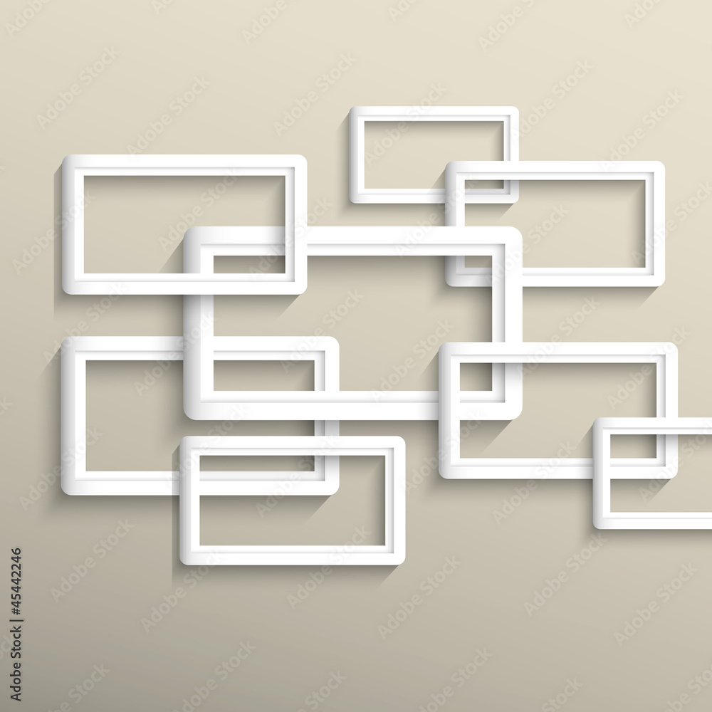 Canvas Prints 3d vector geometric background