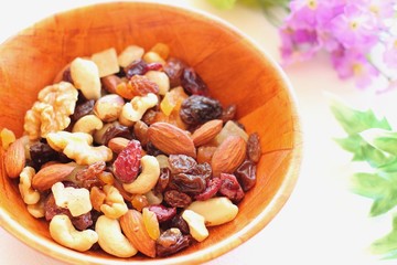 Dried fruits and nuts