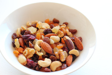Dried fruits and nuts