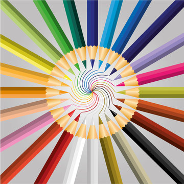 pencil color vector