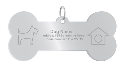 Vector, identity dog tag