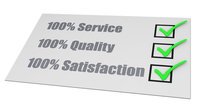 100% Service Quality Satisfaction