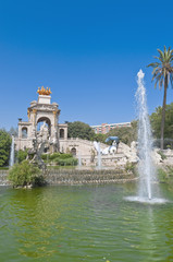 Fototapeta na wymiar Ciutadella Park w Barcelonie, Hiszpania